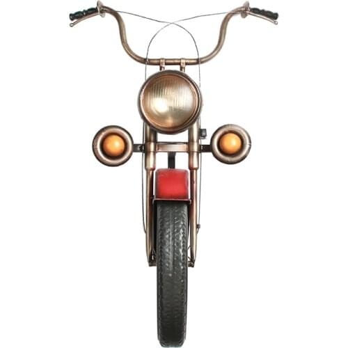 AMERICAN INDUSTRIAL STYLE MOTORCYCLE WALL DECO CREATIVE METAL BAR THREE DIMENSIONAL HANGING PENDANT RETRO HOME DECORATION