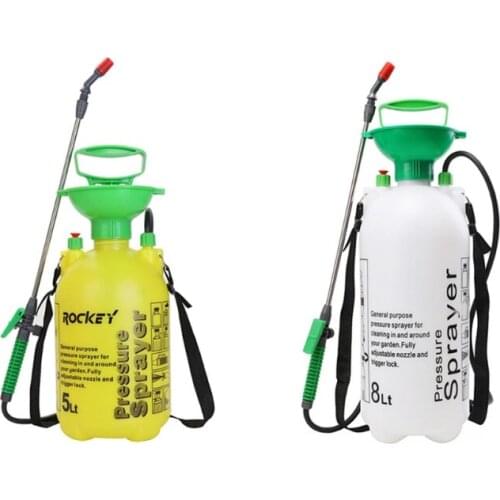 5/8L Durable Manual Pneumatic Watering Pot with Buckle Garden Farm Field Watering Pot Pressure Sprayer F19A