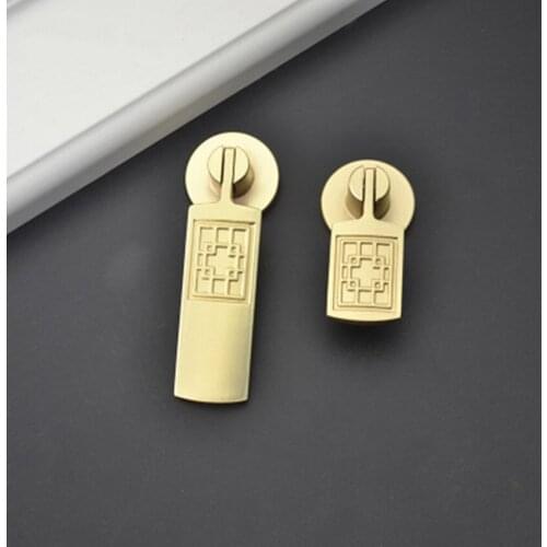 Modern simple fashion brushed brass Pendant drawer shoe cabinet tv cabinet cupboard knob pull handle