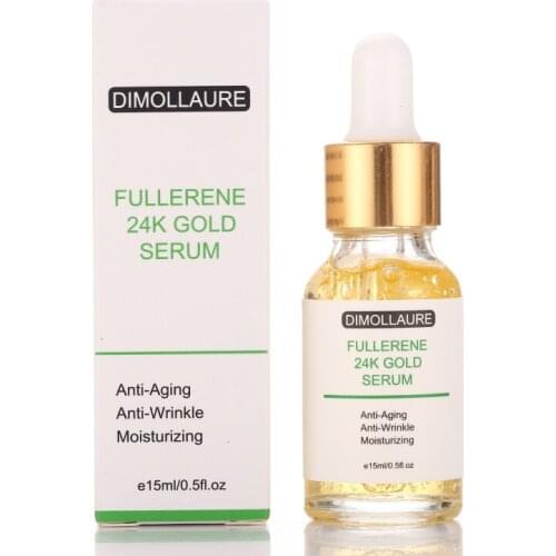 Dimollaure Fullerene 24K Gold Serum kojic acid serum Hyaluronic Acid Serum Six Peptides Serum Anti-Aging Wrinkle Moisturizing