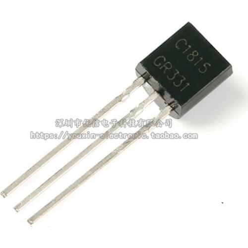 100pcs / 1 lot Transistor C1815 NPN 60V 0.15A 0.4W 8MHZ TO-92
