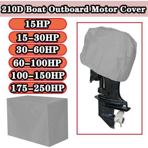 15-250HP Oxford Waterproof Yacht Half Outboard Motor Engine Boat Cover Anti UV Dustproof Cover Marine Engine Protector Canvas