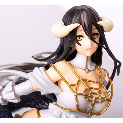 Japan Beautiful Anime Overlord Albedo Ainz Ooal Gown Action Figure Model Doll Bookshelf Desktop Chassis Decoration