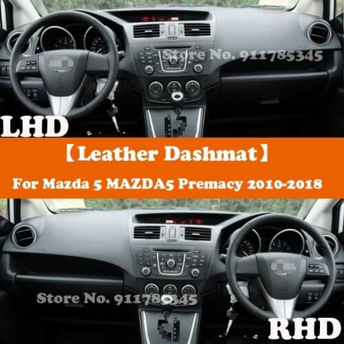 Suede Leather Dashmat Accessories Car-Styling Dashboard Covers Pad Sunshade For Mazda 5 MAZDA5 Premacy 2010 2011 2012 2013-2018