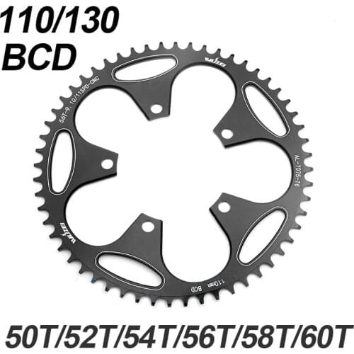 Road Bike Crown 110/130BCD Narrow Wide Sprockets 50/52/54/56/58/60T AL7075 Chainwheel Bicycle Chainring for Shimano