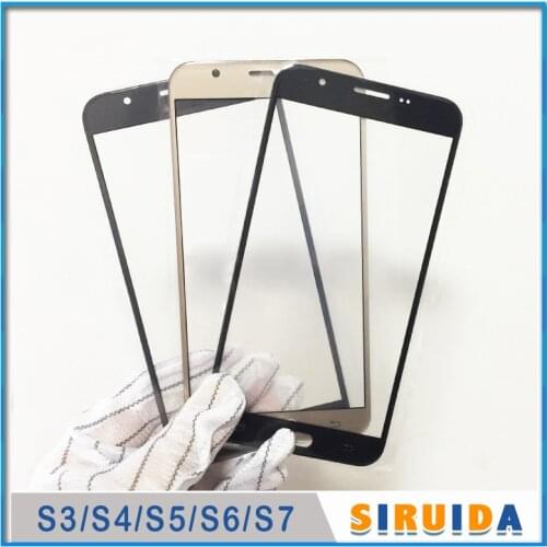 10pcs LCD Front Outer Lens For Samsung Galaxy S3 S4 S5 S6 S7 Active Mini i9300 i9500 G9200 G9300 Touch Screen Glass Replacement