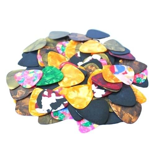 Fashion 100pcs New guitar picks 0.38mm/0.46mm/0.58mm/0.6mm/0.76mm Celluloid 3C