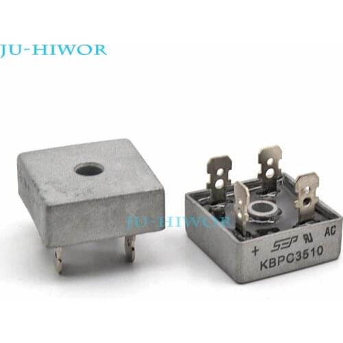 2pcs/lot KBPC3510 High Current Glass Passivated Silicon Bridge Rectifier 35A 1000V New