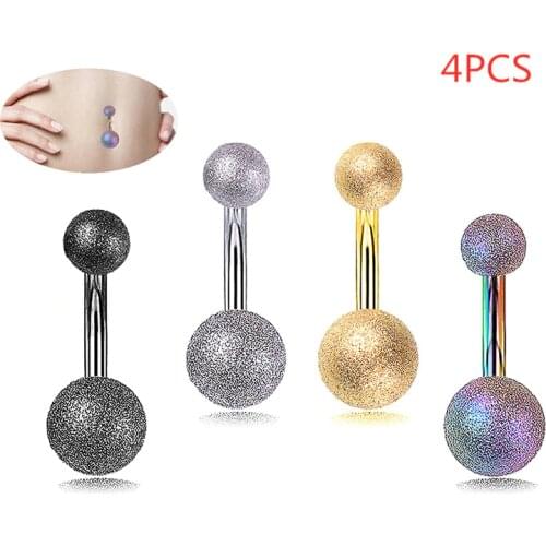 4PCS/Lot Steel Piercings 14G Navel Piercings Belly Button Piercings Dangle Earrings Belly Piercings Body Jewelry