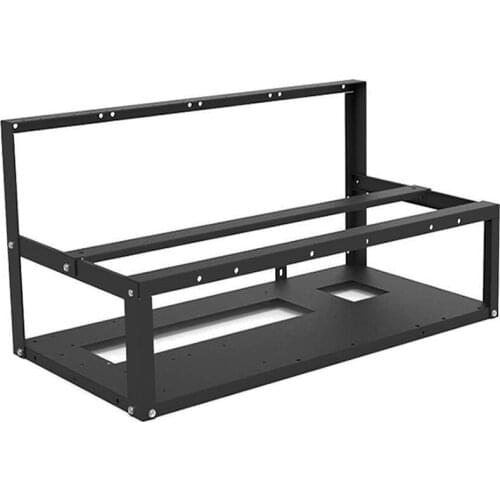 6 GPU Mining Machine Coin Mining Transfer Frame Open Frame Enclosure Sturdy Mining Rack Easy To Install Accessory Tools