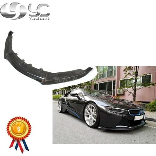 Car-Styling Auto Accessories Dry Carbon Fiber Front Bumper Lip Fit For 2014-2017 i8 VRS VR-E Style Front Lip