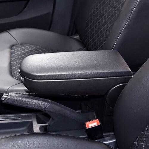 Car Armrest Box Cover Central Console Leather Armrest Lid Applicable for VW Jetta Golf Passat B5 MK4 Beetle Bora Car Accessories