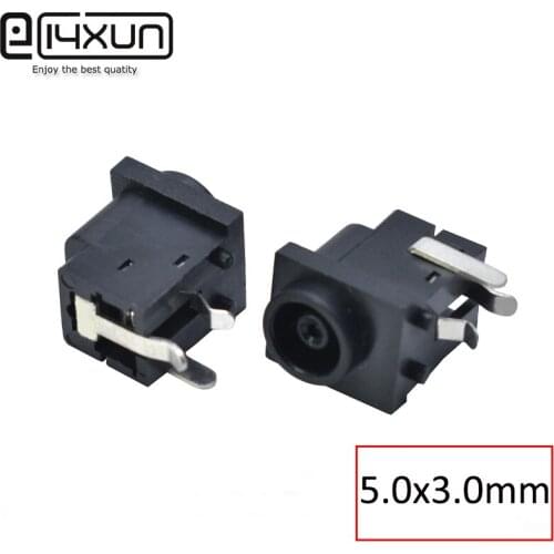 2/5/10pcs DC 3Pin 5.0*3.0mm DC Power Female Jack with Hole Right Angle 5.0x3.0mm Charging Connector for Sumsang