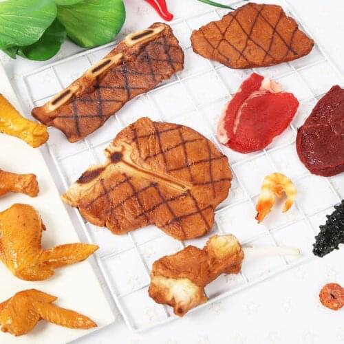 Artificial Food Simulate Steak ribs Decorative Food Model Fake Food Food Shape Home Decoration for Photography or Party Decor