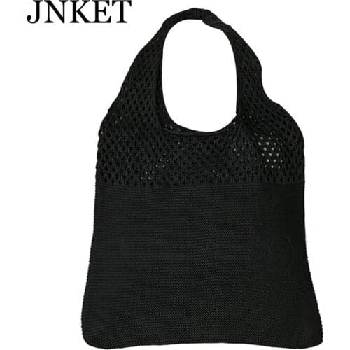 JNKET New Vintage Hollow Woolen Yarn Shoulder Bag Handbag Crossbody Bag Womens Sling Bag