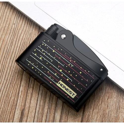 HONEST 2021 New Arrival Retro Kerosene Lighter Cotton oil for Grinding Wheel Modern UV Color Printing Decoration of Fuselage