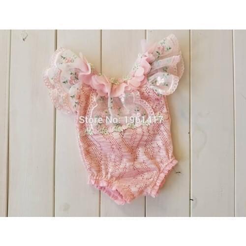 XIAOXIAORAN Newborn Infant Kids Baby Girls Floral Romper Jumpsuit Outfit Playsuit Clothes cotton fabric skin-friendly