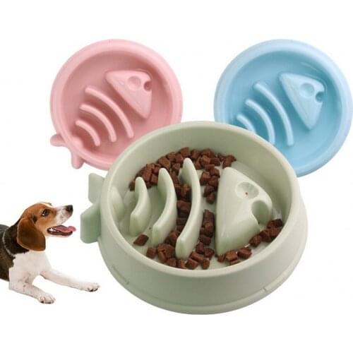 2020 New Pet Cat Dog Feeding Food Bowls Puppy Slow Down Eating Feeder Dish Bowel Prevent Obesity Large Dogs Feeder Pet Supplies