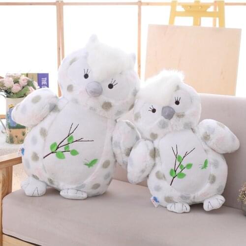 Children Adult Lovely Toys good Quality Snowy White Plush Hedwig Owl Toy Adorable Stuffed Animal