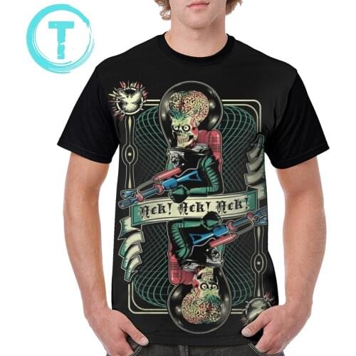Mars Attacks T Shirt We Come In Peace T-Shirt Men Awesome Tee Shirt Streetwear 100 Polyester Oversize Short Sleeve Tshirt