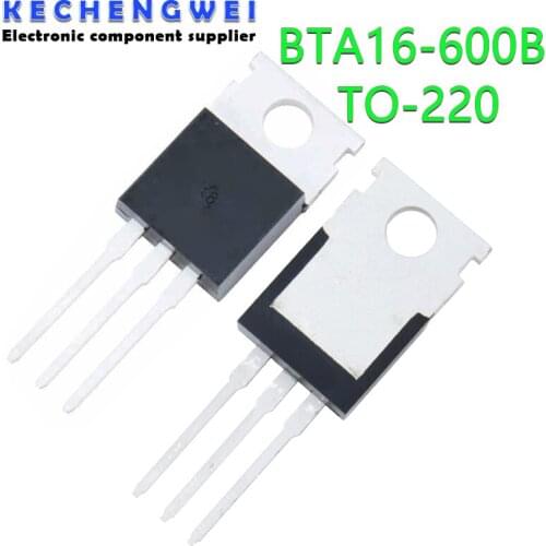 5PCS BTA16-600B TO220 BTA16-600 BTA16 600B TO-220 new and original IC Chipset