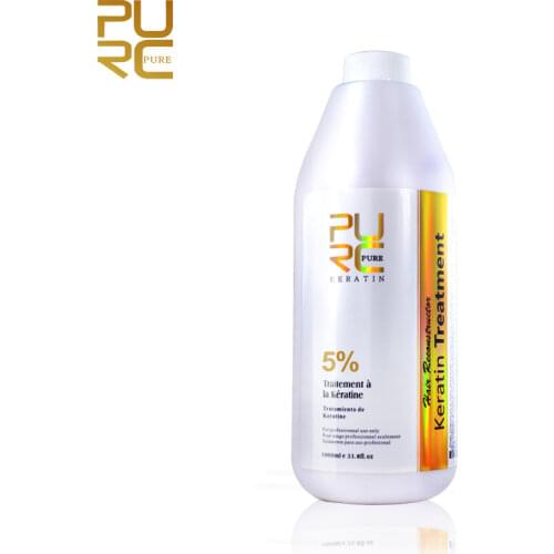 PURC Brazilian Keratin Hair Treatment Formalin 5% 1000ml Hot Sale Hair Straightener Hair Care and Hair Mask Free Shipping PURE