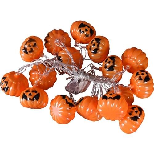 Halloween Pumpkin LED Lights String Lights Battery Powered Skeleton Ghost Cosplay Parties Supplies Festival Lantern