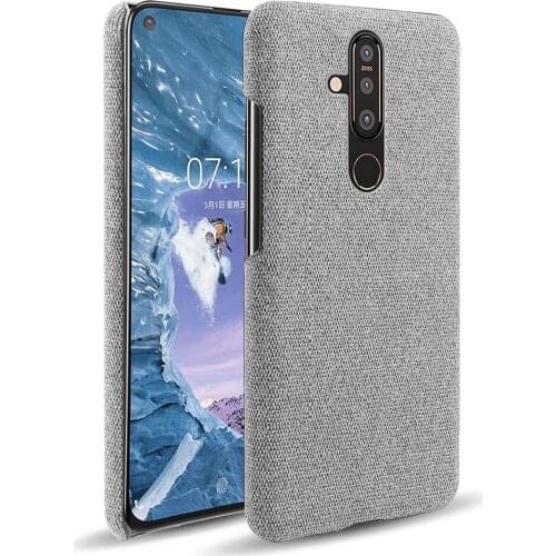 Cloth Cases For Nokia X71 Case Slim Retro Cloth Hard Cover For Nokia X71 NokiaX71 TA-1167, TA-1172 Coque Funda Capa