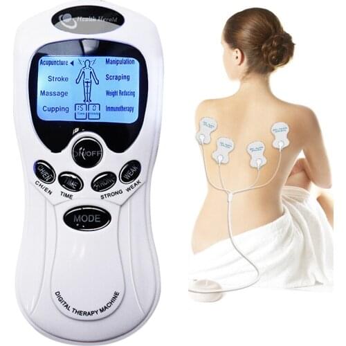 8 Modes Electric herald Tens Acupuncture Body waist Massage Digital Therapy Machine Back Neck Foot Healthy Care English Manual