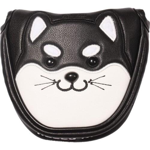 Premium Leather Golf Head Covers Mid-Mallet Putter Covers for 2-BALL PUTTER , 2-BALL FANG PUTTER