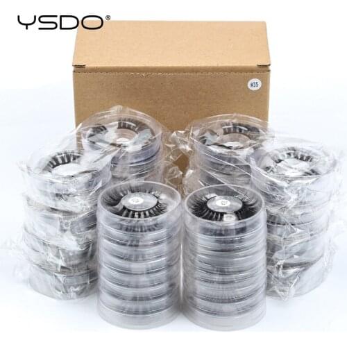 YSDO Eyelash 10/30/40/50/100 Pairs Mink Eyelashes Wholesale Natural False Eyelashes Long Lashes Wholesale Makeup 3D Mink Lashes