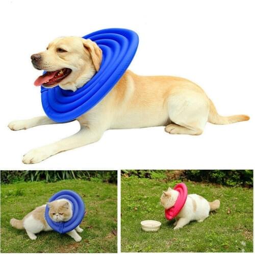 Protective Inflatable Collar Dogs Cats Soft Pet Recovery E-Collar Vision Cones dhl22KG