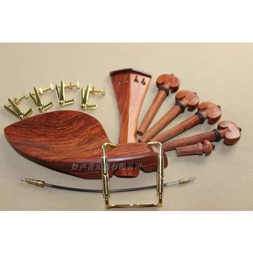 1 set 4/4 violin parts, rose wood violin accessories