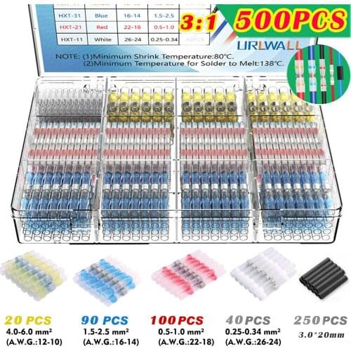 500X solder connector shrink connector butt connector crimp connector cable