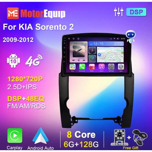 For KIA Sorento 2 2009-2012 Android 10.0 Car Radio Autoradio Multimedia Video Player Carplay Auto Blu-ray IPS Screen NO 2 din