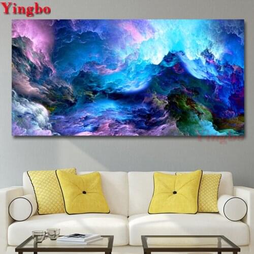 Large DIY Diamond Painting Abstract Colorful Clouds Diamond embroidery Full Square/Round 3d sross stitch kit mosaic rhinestones