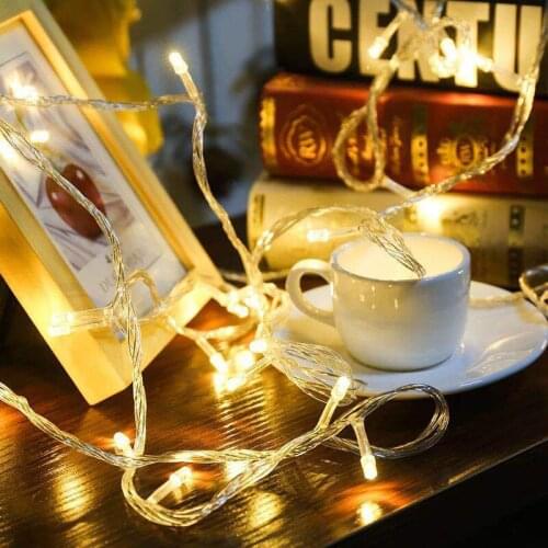 BTgeuse 2 3 Metre String Lights Battery Case Powered Fairy String Lights for Homes Christmas Tree Wedding Party Room Decoration