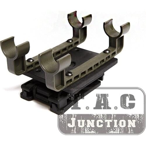 For 12ga Shell Tactical 4Q Shot Shell Belt Carrier 360 Deg. Rotation Adjustable Independent Shell Carrier Fits 2" Width Belt OD