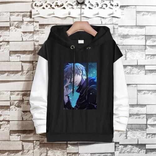Jujutsu Kaisen Hooded Pullover Anime Sweatshirt Men Funny Cartoon Streetwear Harajuku Casual Hoodie