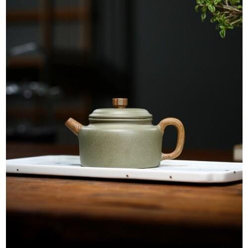 De Zhong China Kettle Ceramic Teapot For Tea Puer Oolong Tea Set Handmade