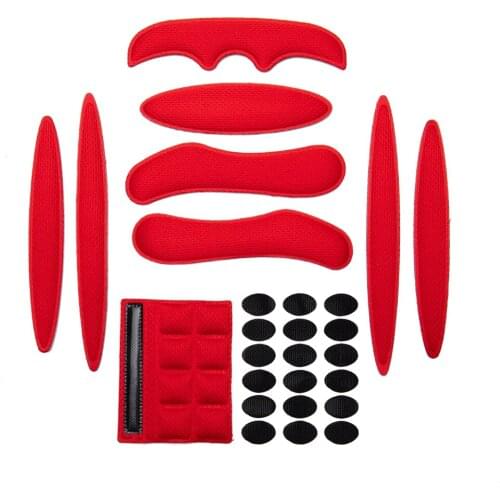 Helmet Padding Kit 27PCS Replacement Universal Foam Pads Nylon Cushion Mat Lining for Cycling Riding Bicycle Bike Motorcycle