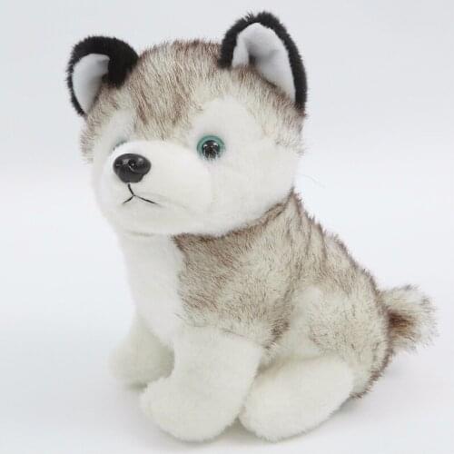 Husky Doll Plush Toy Simulation Animal Dog Doll Children Birthday Gift 18cm