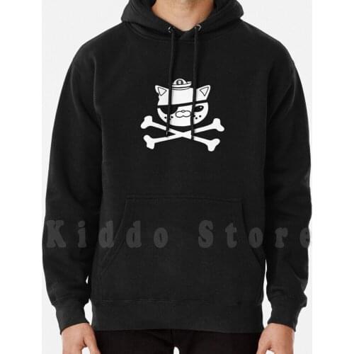 Cute Meow Kids Kwazii Pirate Cat hoodies long sleeve Pirate Cat Pirate Kid Cat Crossbones Day Of The Dead Eye