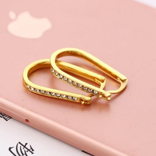 Fashion new earrings stereo U-shaped ear buckle micro-inlaid zircon anti-fading earrings women big hoop earrings earings
