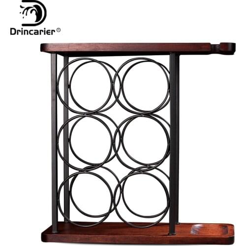 2021 New collection Wine Bottle Holder Iron Art European Creative Wine Rack Classic Bottle Storage Holder Practical Decoration