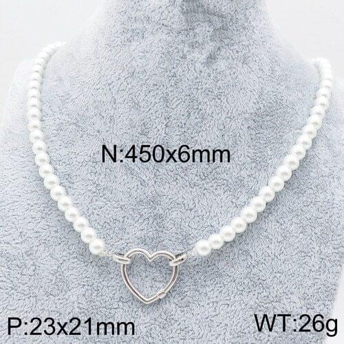 New Arrival Fashion Women Girls Rose Gold Steel Copper Hearts Bea Animal White Pearl Bracelet Necklace Earrings Pulseras Jewelry