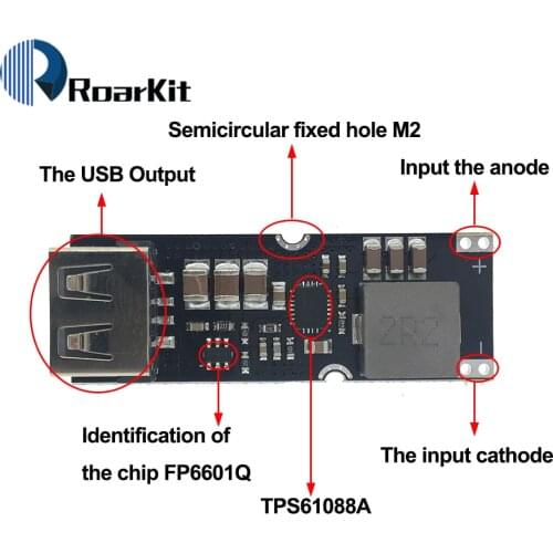 Single Cell Lithium Battery Boost Power Module Board 3.7V 4.2V Liter 5V 9V 12V USB Mobile Phone Fast Charge QC2.0 QC3.0 TPS61088