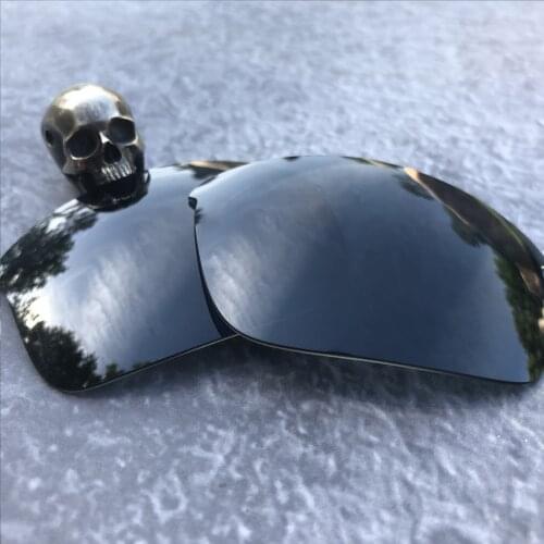 Firtox True Polarized Enhanced Replacement Lenses for-Oakley Bottlecap Sunglass (Lens Only)-Black Chrome