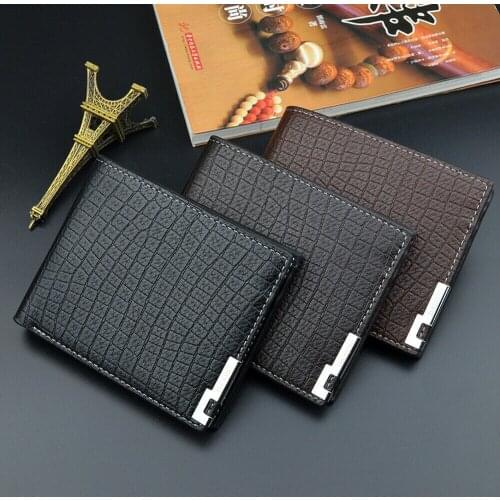 Casual Men Bifold Wallet ID Credit Card Holder Clutch Slim Wallets Short Coin Purse Carteras Money Billetera Hombre porte hombre