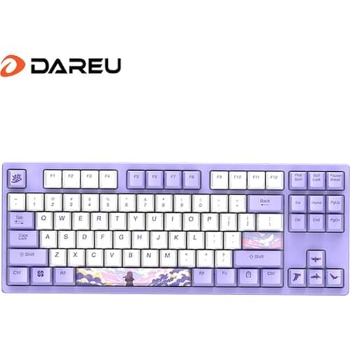 Dareu A87 Dream Cherry MX Axis Wired Mechanical Gaming Keyboard 87 Macro recording Keys N-Key RollOver Keypads with PBT Keycaps